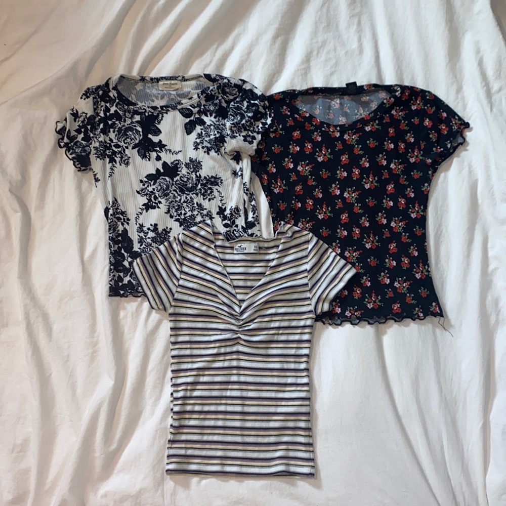 Combination pack of 3 babydoll tees